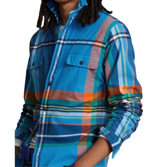 Polo Ralph Lauren Men's Classic-Fit Plaid Work shirt NWT Size Medium - Picture 2 of 11